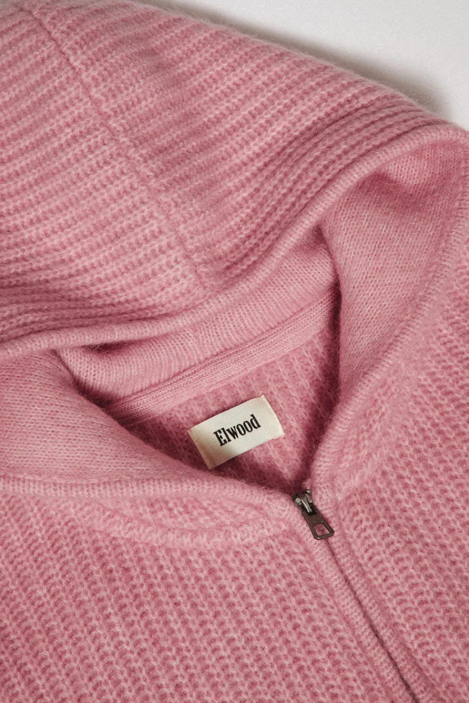 Elwood Clothing MOHAIR BLEND ZIP HOODIE