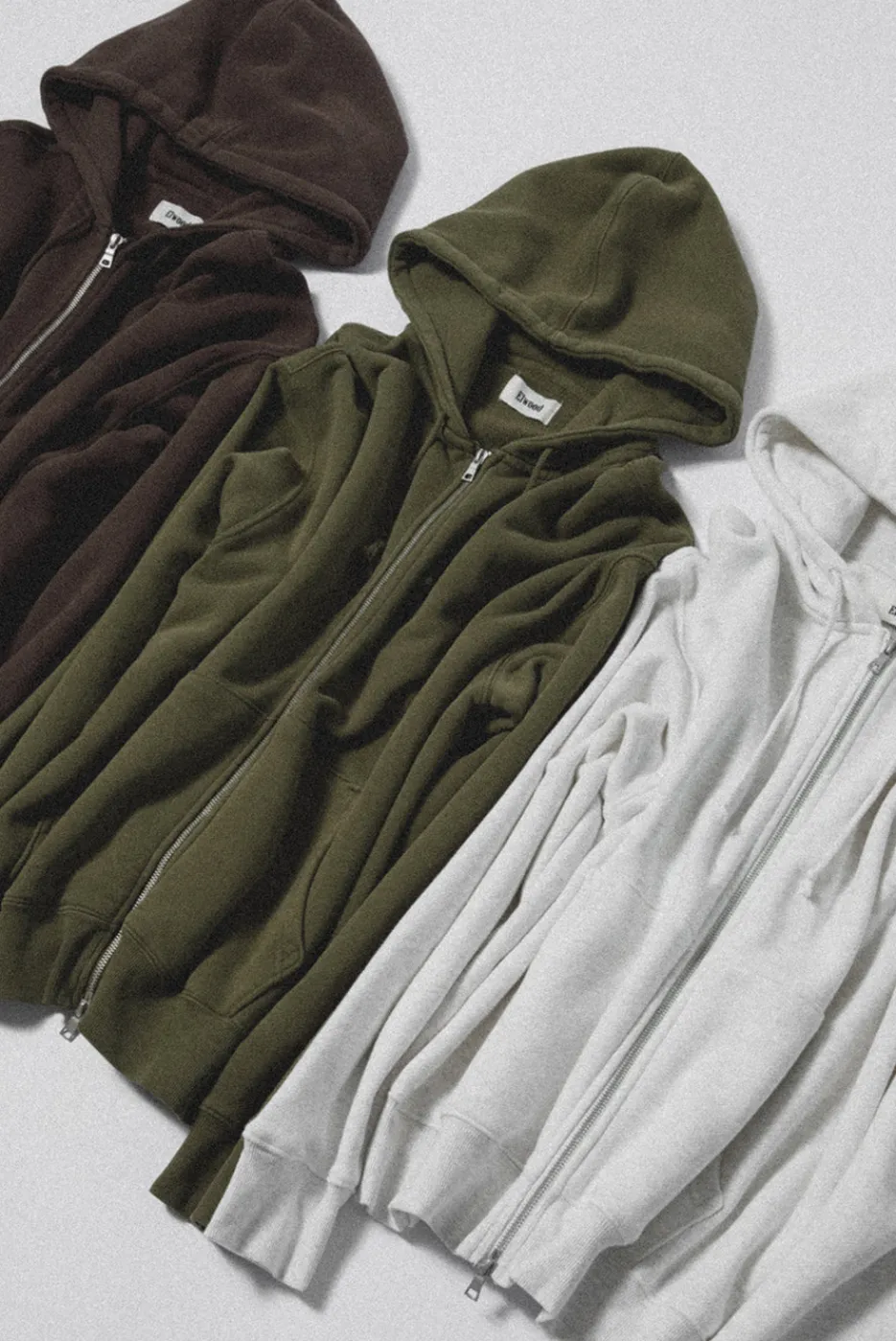 Elwood Clothing UNLINED ZIP HOODIE 3 PACK
