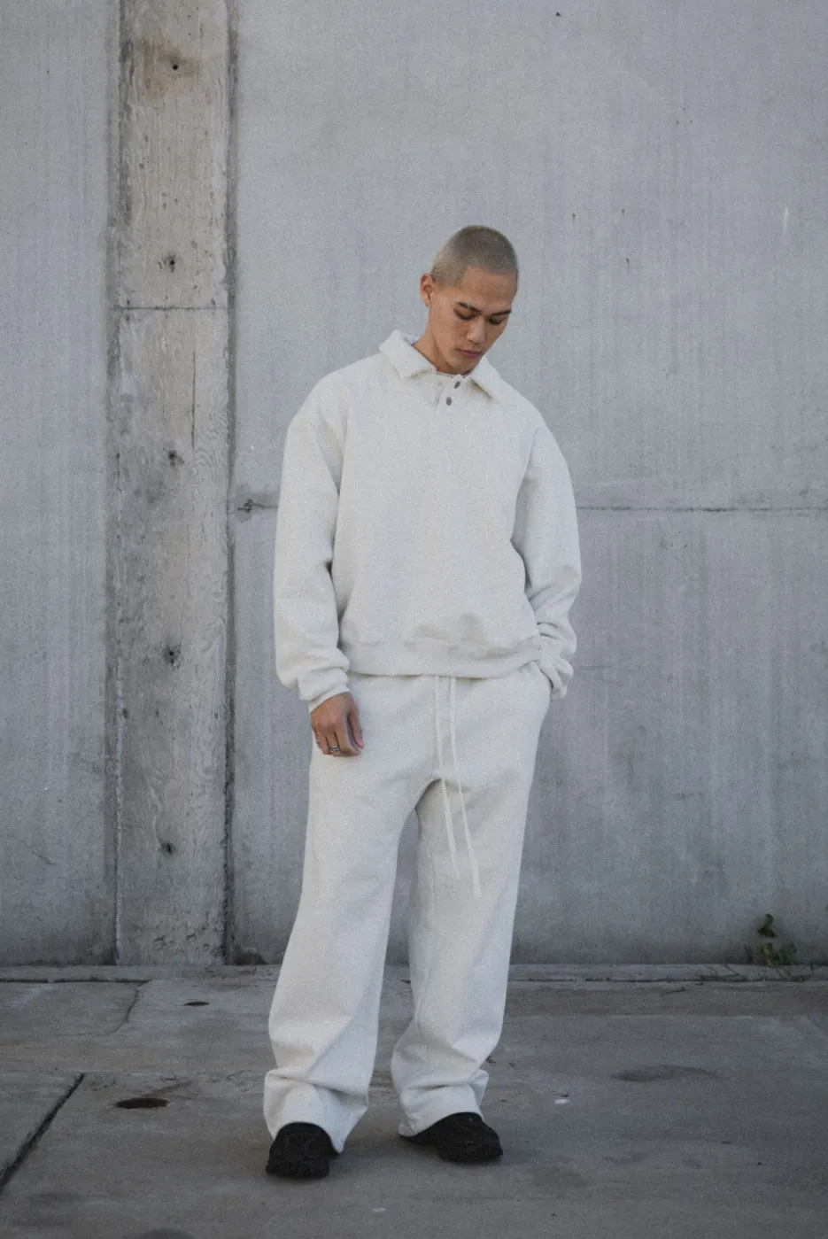 Elwood Clothing HEAVYWEIGHT POLO CREWNECK