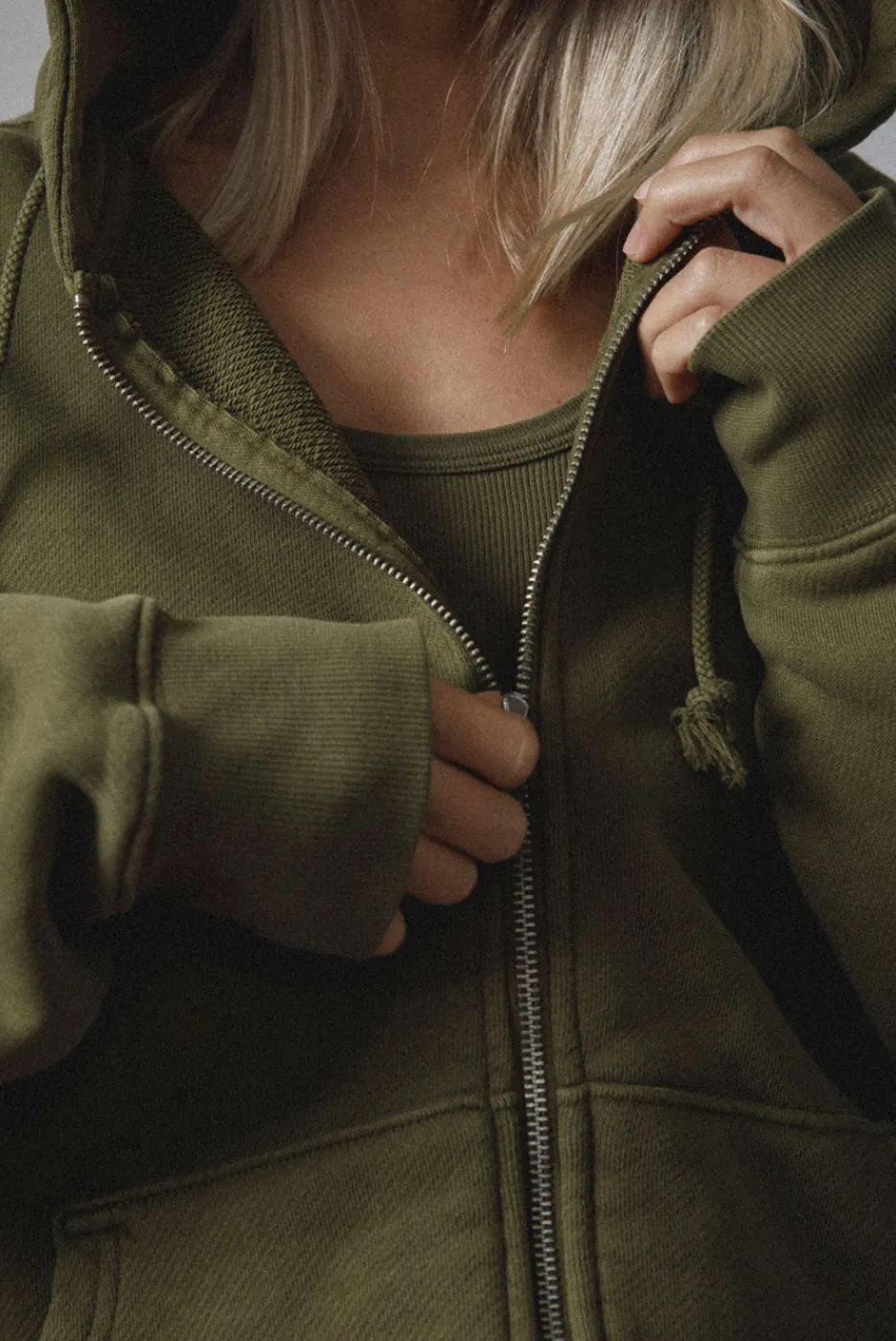 Elwood Clothing UNLINED ZIP HOODIE