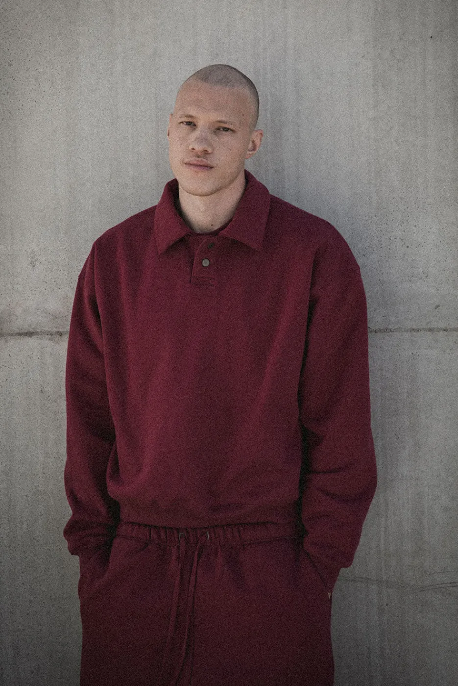 Elwood Clothing HEAVYWEIGHT POLO CREWNECK