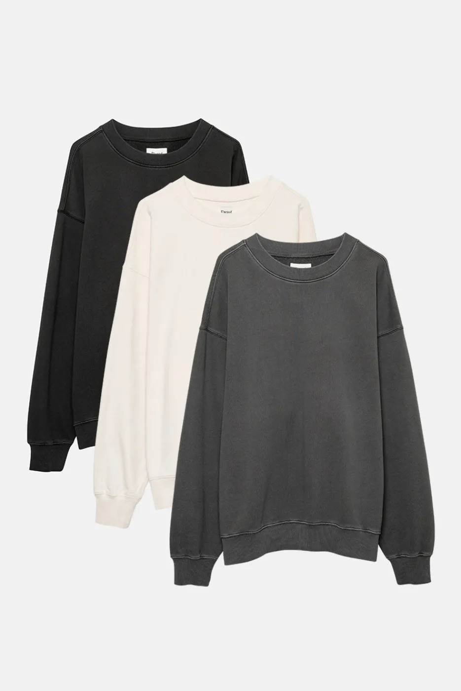 Elwood Clothing OVERSIZED CORE CREWNECK 3 PACK