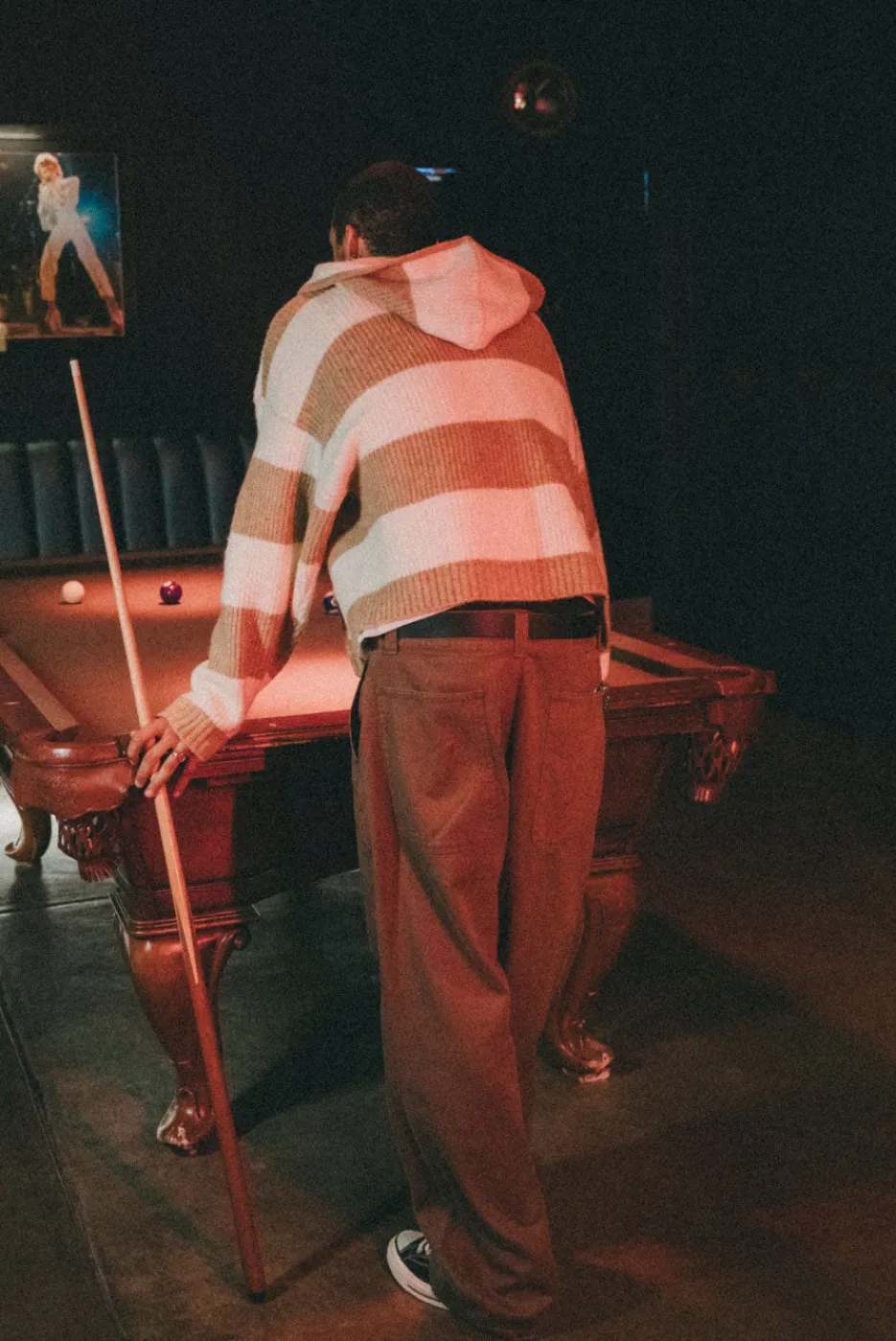 Elwood Clothing STRIPE SWEATER HOODIE