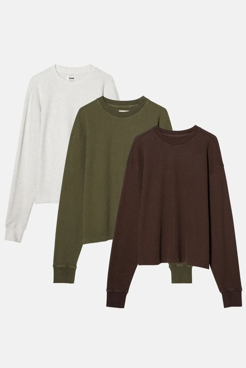 Elwood Clothing CORE THERMAL LONG SLEEVE TEE 3 PACK