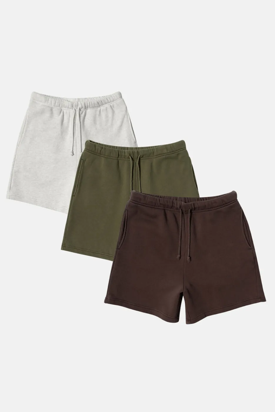 Elwood Clothing CORE SWEATSHORT 3 PACK